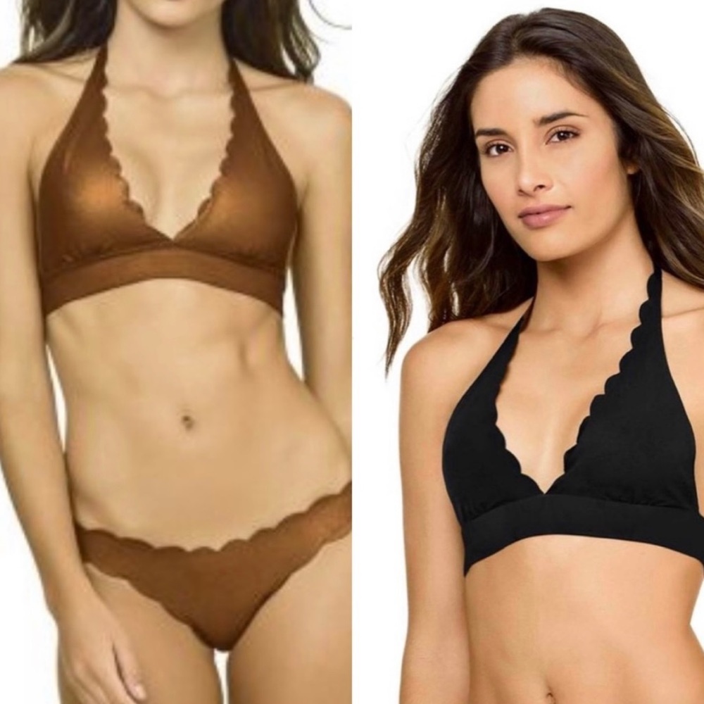 NWT $84 Reversible Wave Halter Bikini Top - Picture 4 of 8